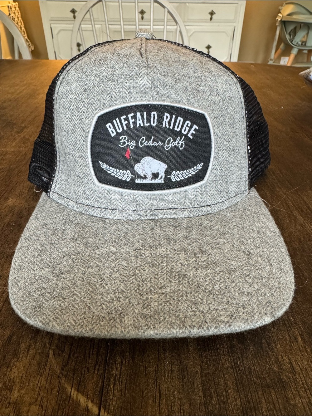Buffalo Ridge Big Cedar Golf Trucker Hat - Gray/Black